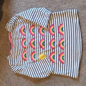 Mini Boden 3-4 rainbow shirt